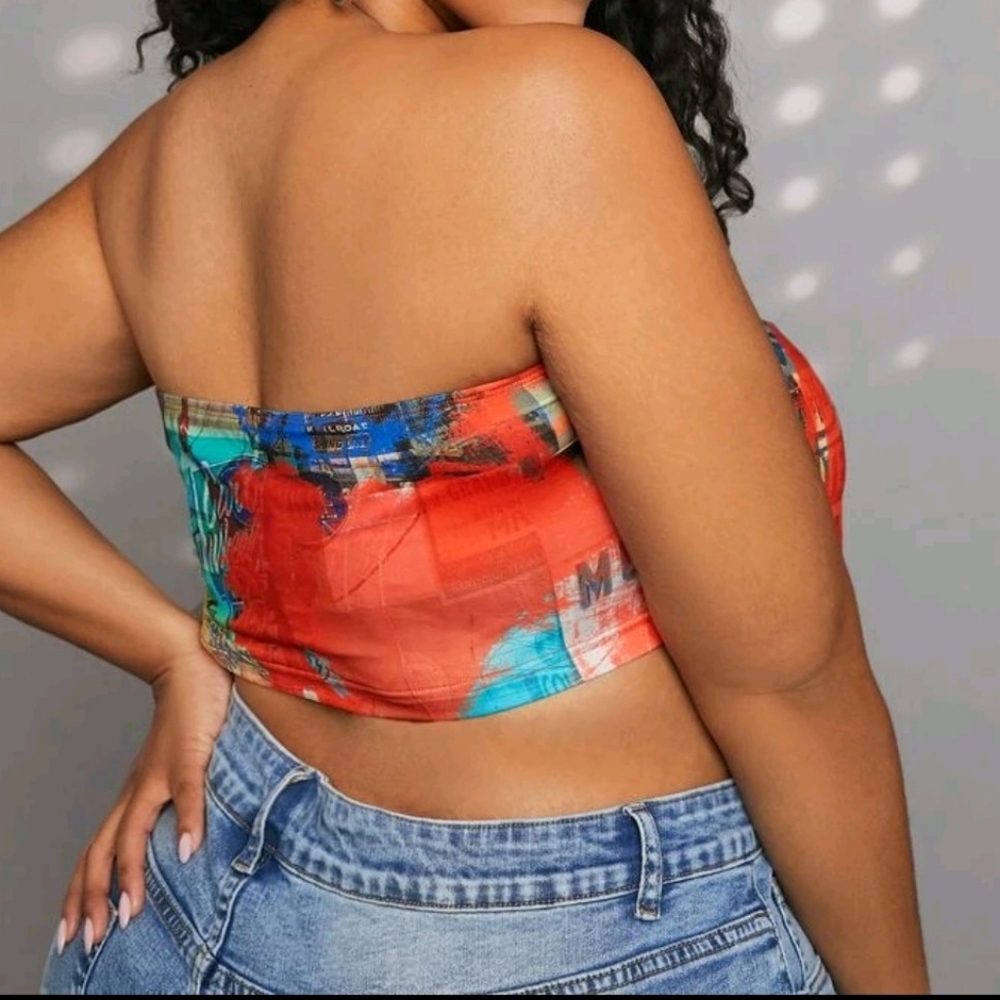 Womens plus size tube top
